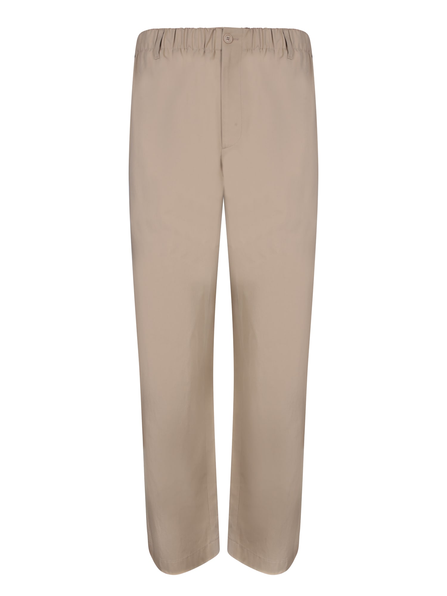 Shop Gucci Elastic Over Beige Trousers