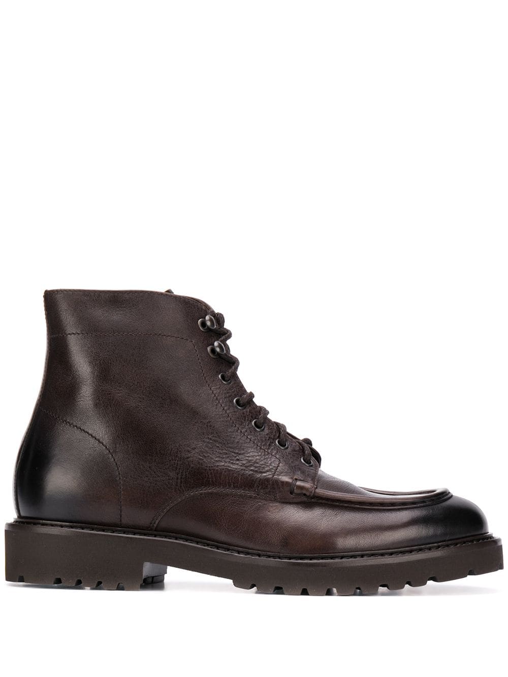 Shop Doucal's Triumph Broadside Derby Boots In Brown