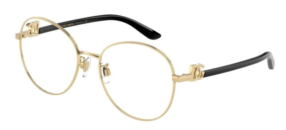 Shop Dolce &amp; Gabbana Eyewear Round Frame Glasses Glasses In 02 Gold