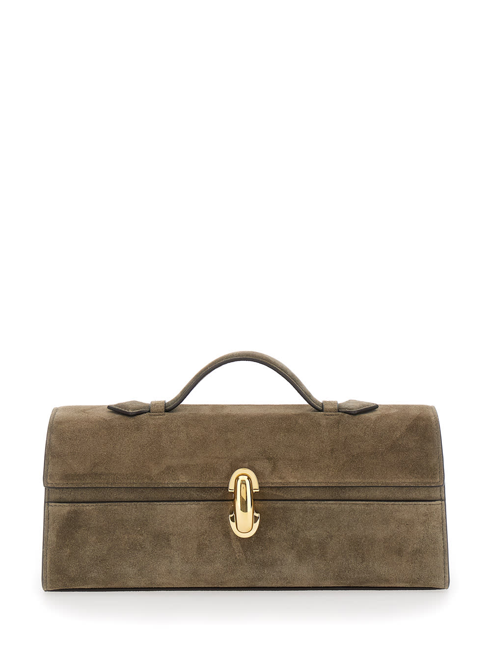 Slim Symmetry Pochette In Suede