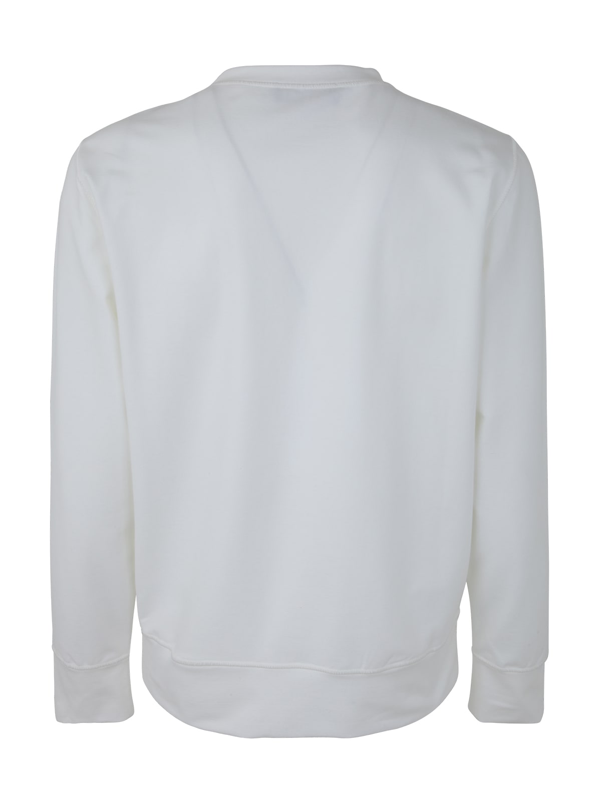 Shop Kiton Round Neck Sweater In White