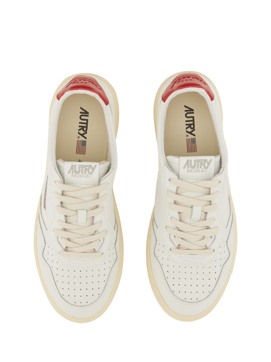Autry Leather Sneaker In White