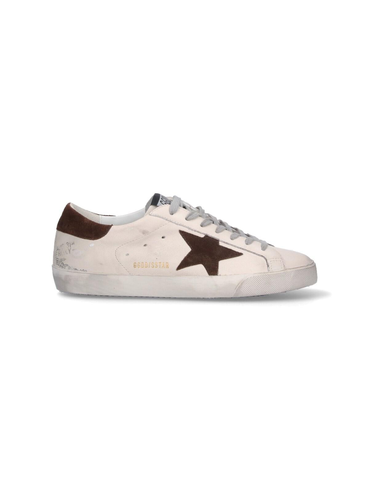 Golden Goose Super-star Sneakers In White