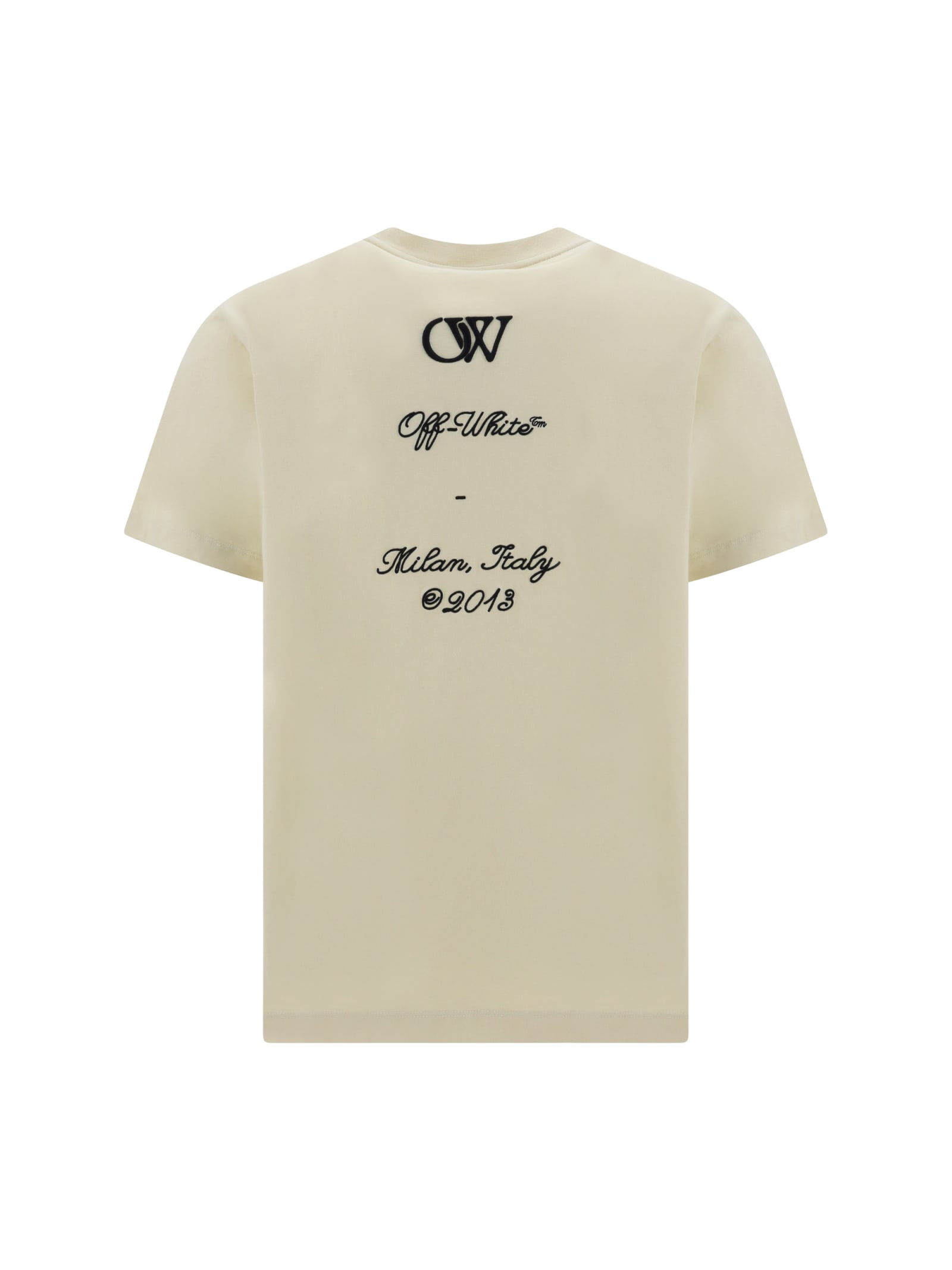 Shop Off-white T-shirt In Neutrals/black