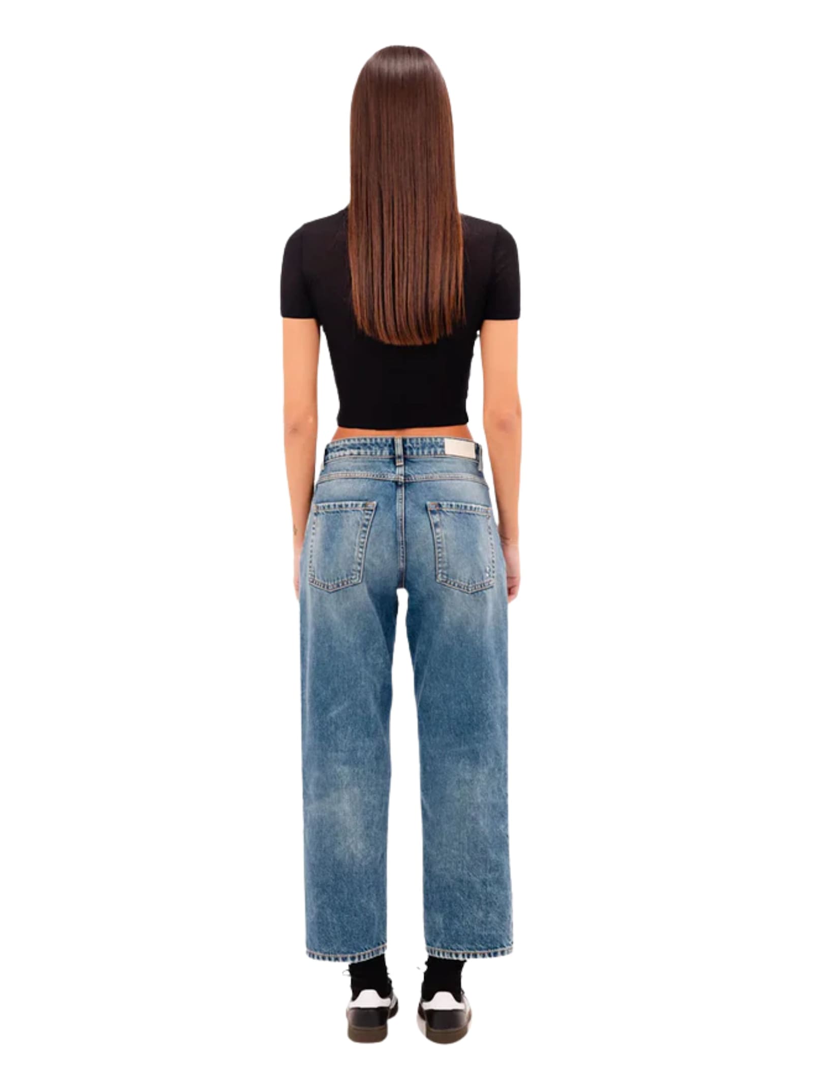 Icon Denim Jill Aged Stone Jeans In Blue