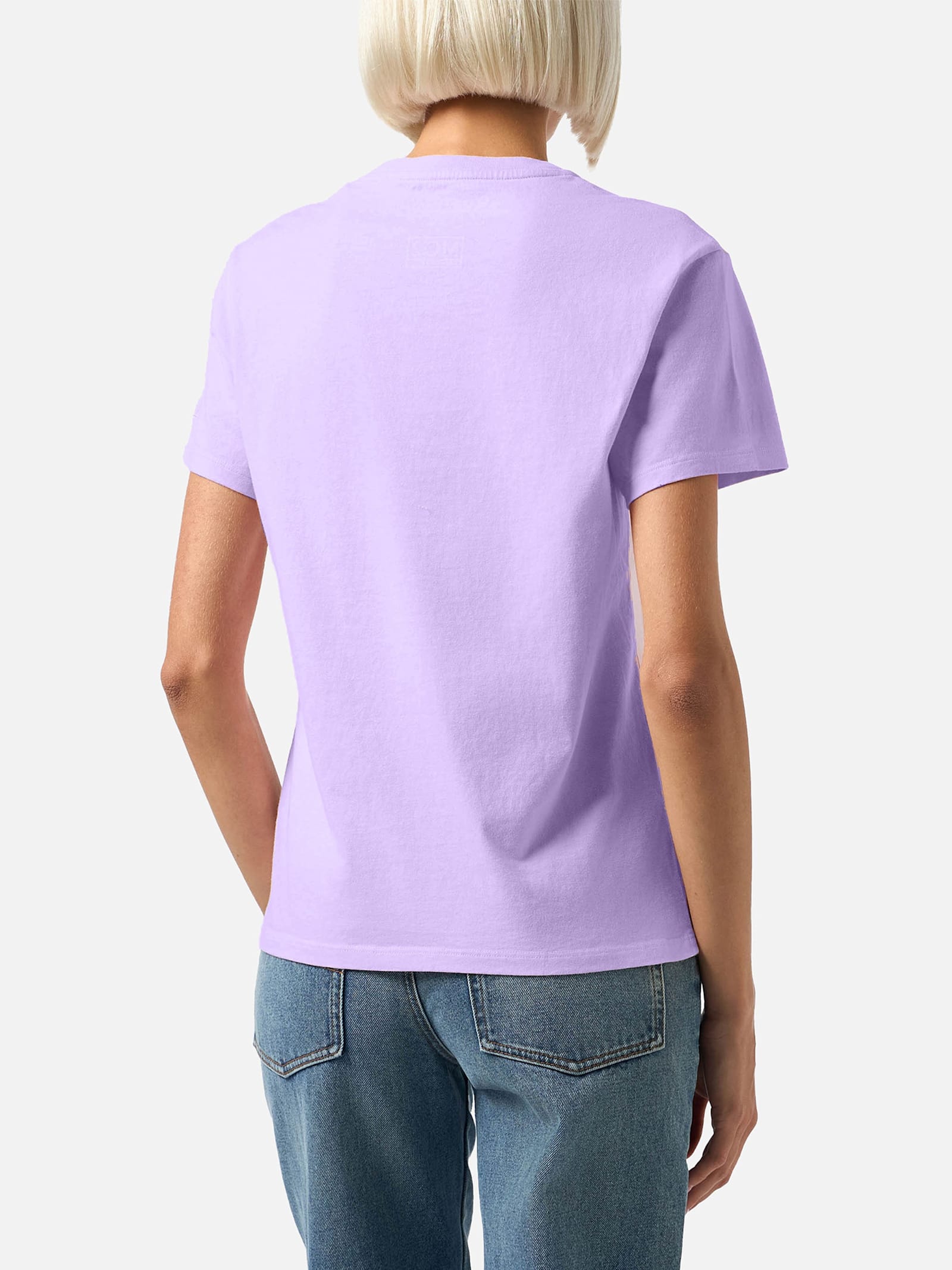Mc2 Saint Barth Winter Cotton T-shirt Emilie With Queen Of Chalet Embroidery In Pink