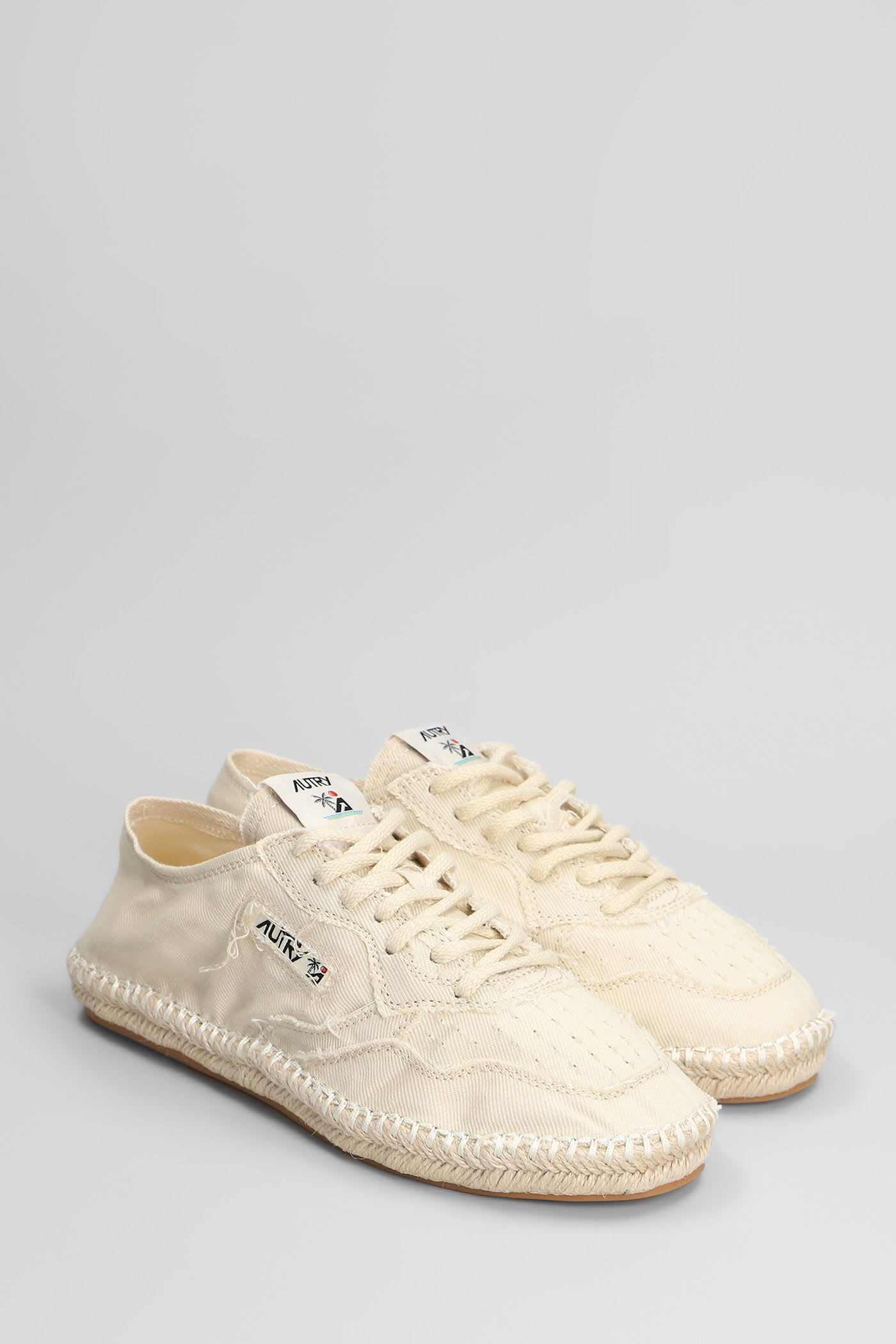 Autry Sandy Espadrilles In Beige Cotton In Neutral