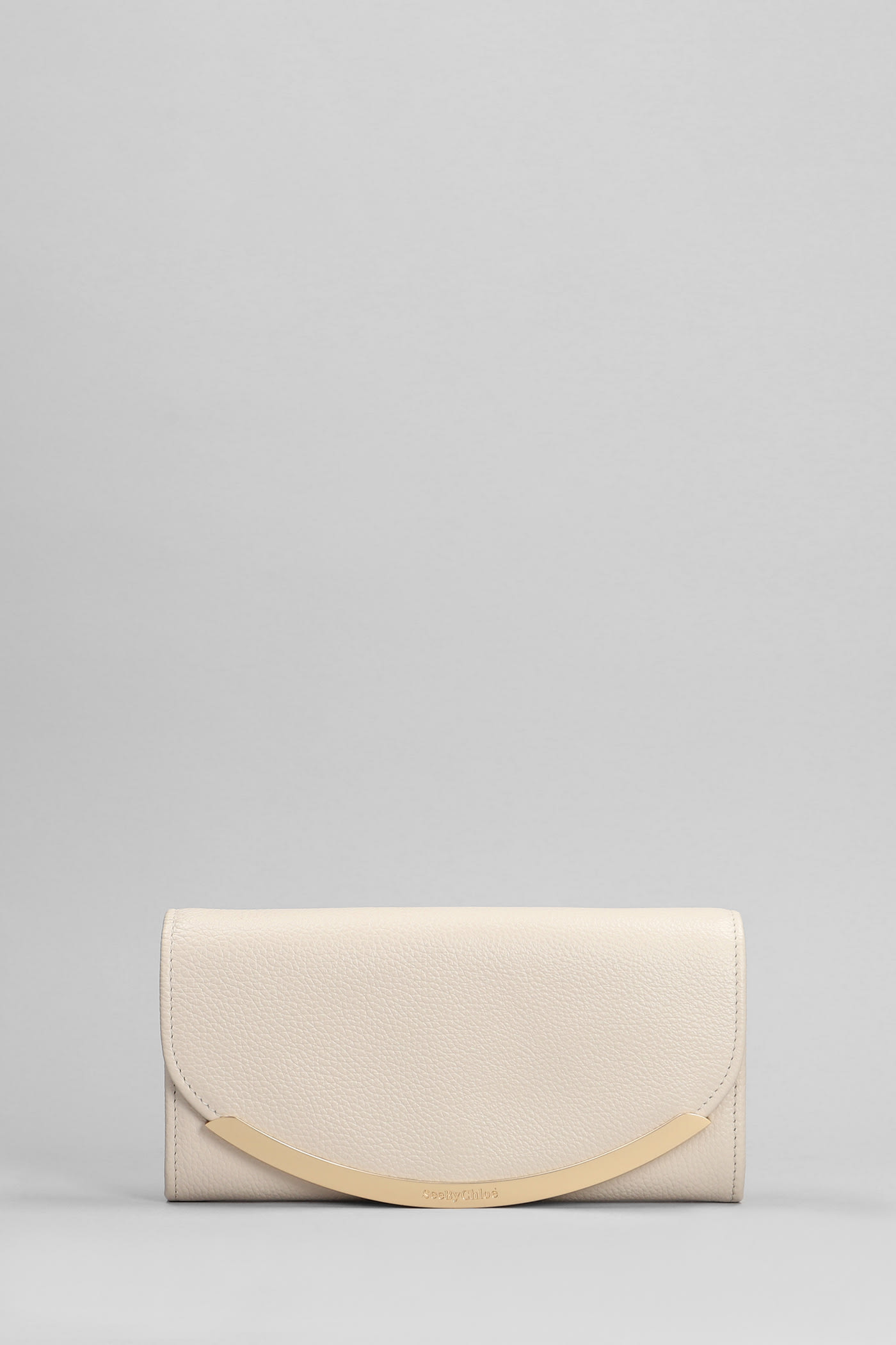 See by Chloé Lizzie Wallet In Beige Leather