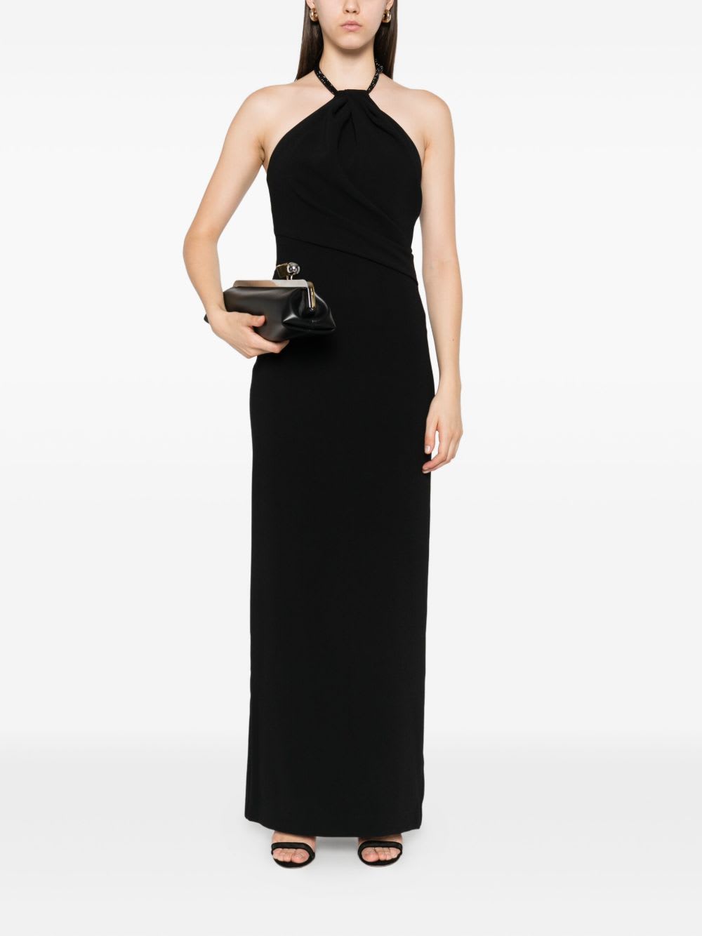 Solace London Riva Maxi Dress In Black