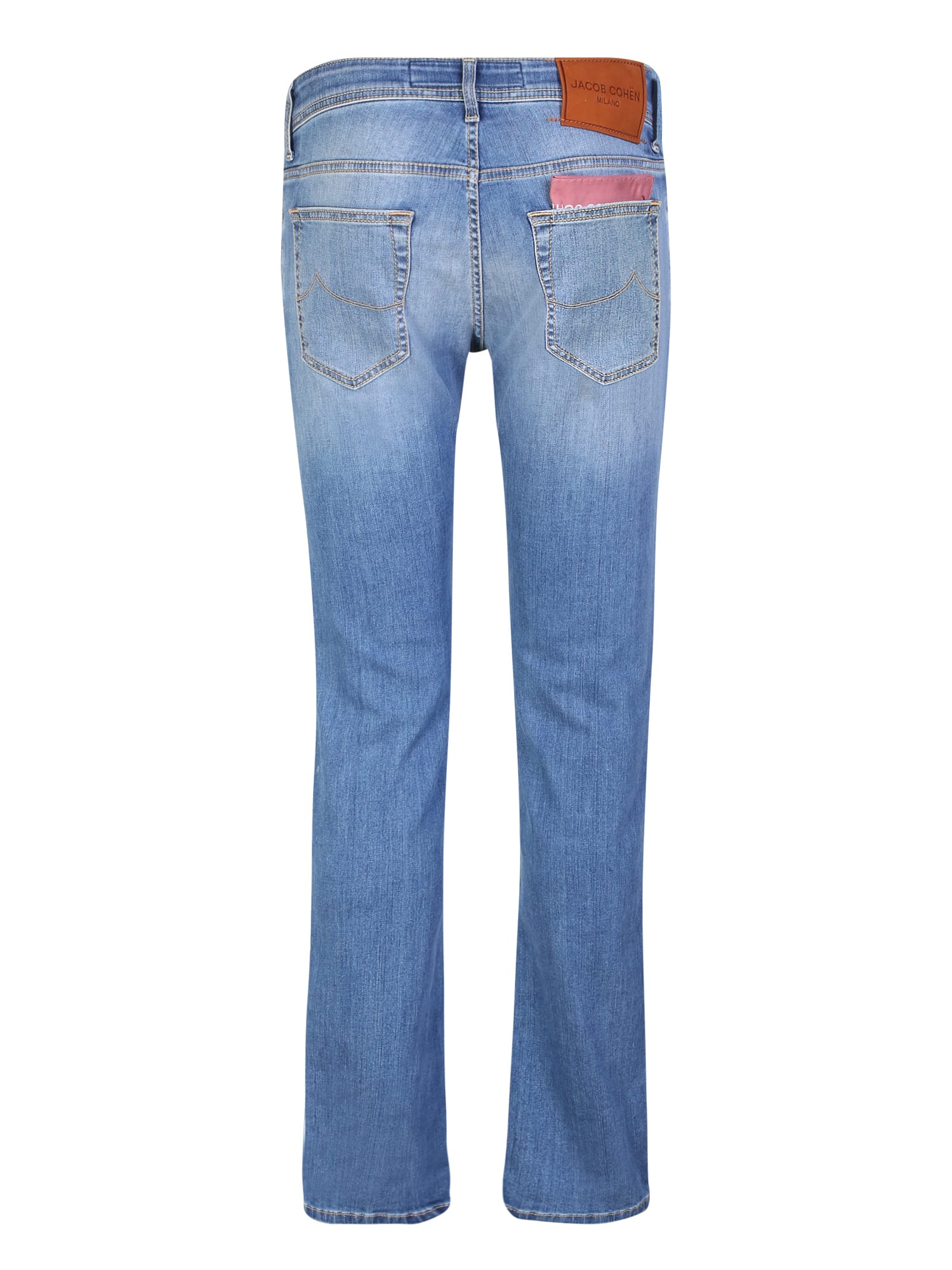 Shop Jacob Cohen Slim-cut Blue Jeans