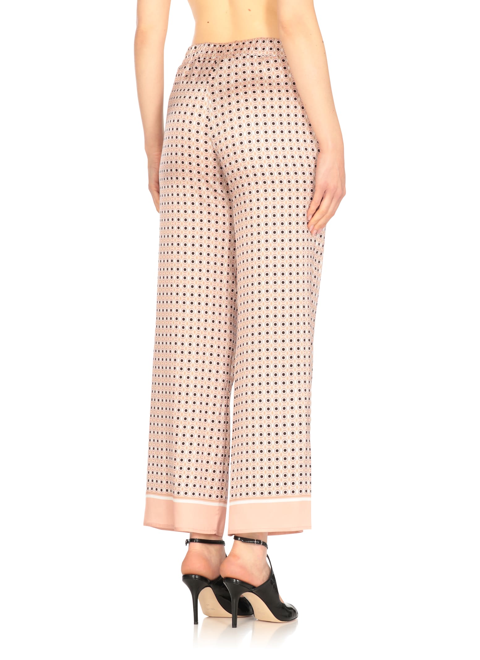 Kangra Cashmere Kangra Pink Cashmere Viscose Pants In Pink
