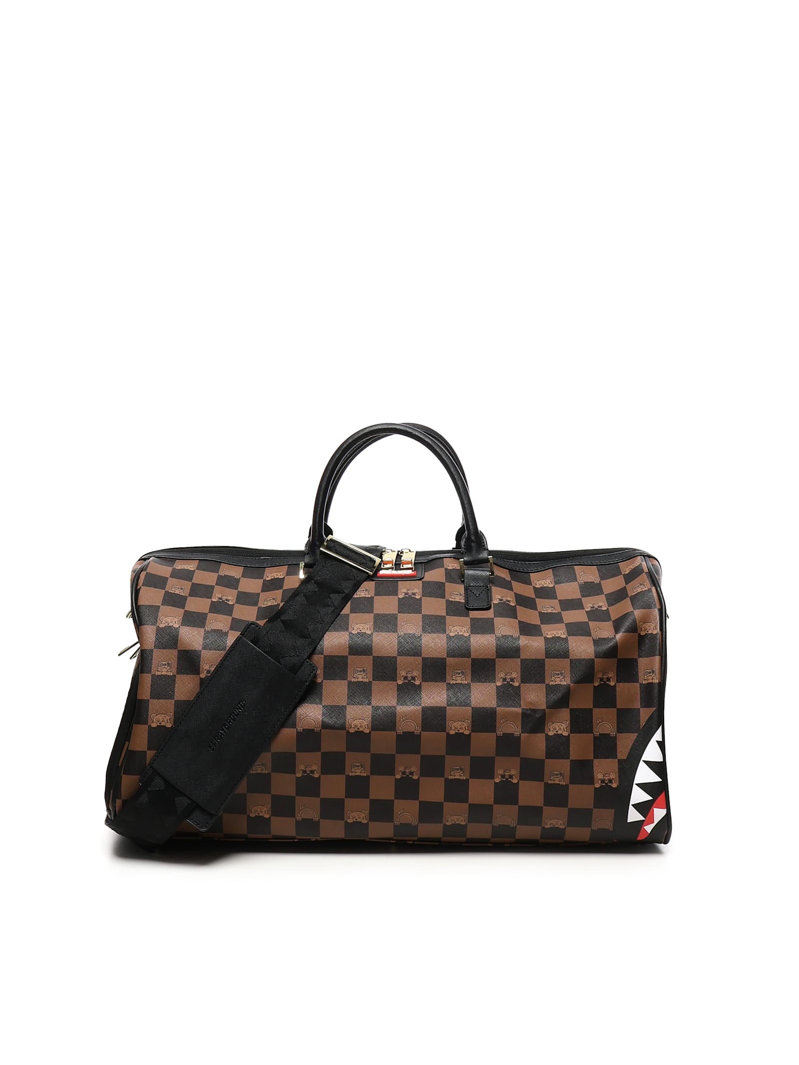 Peeking Character Check Travel Bag