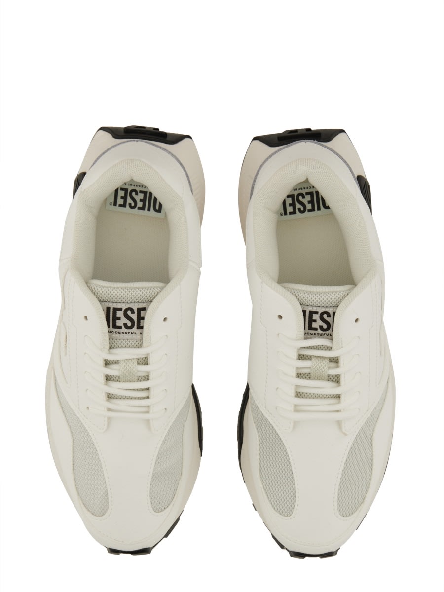 Diesel Runner S-tame-d Sneakers With Mesh Panels And Rubber Sole In Multi