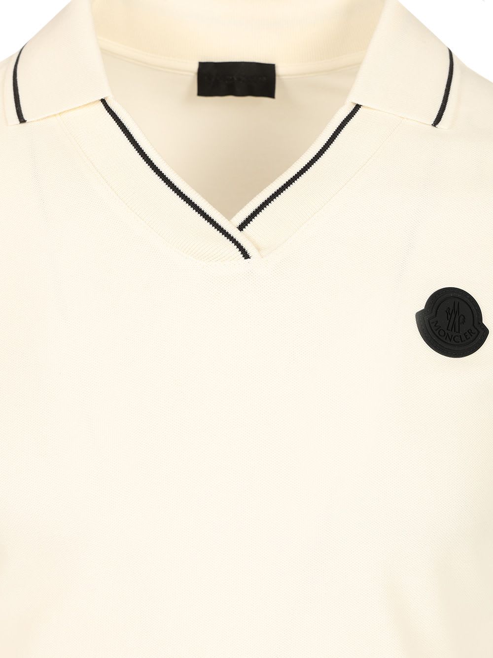 MONCLER STRETCH PIQUET POLO SHIRT