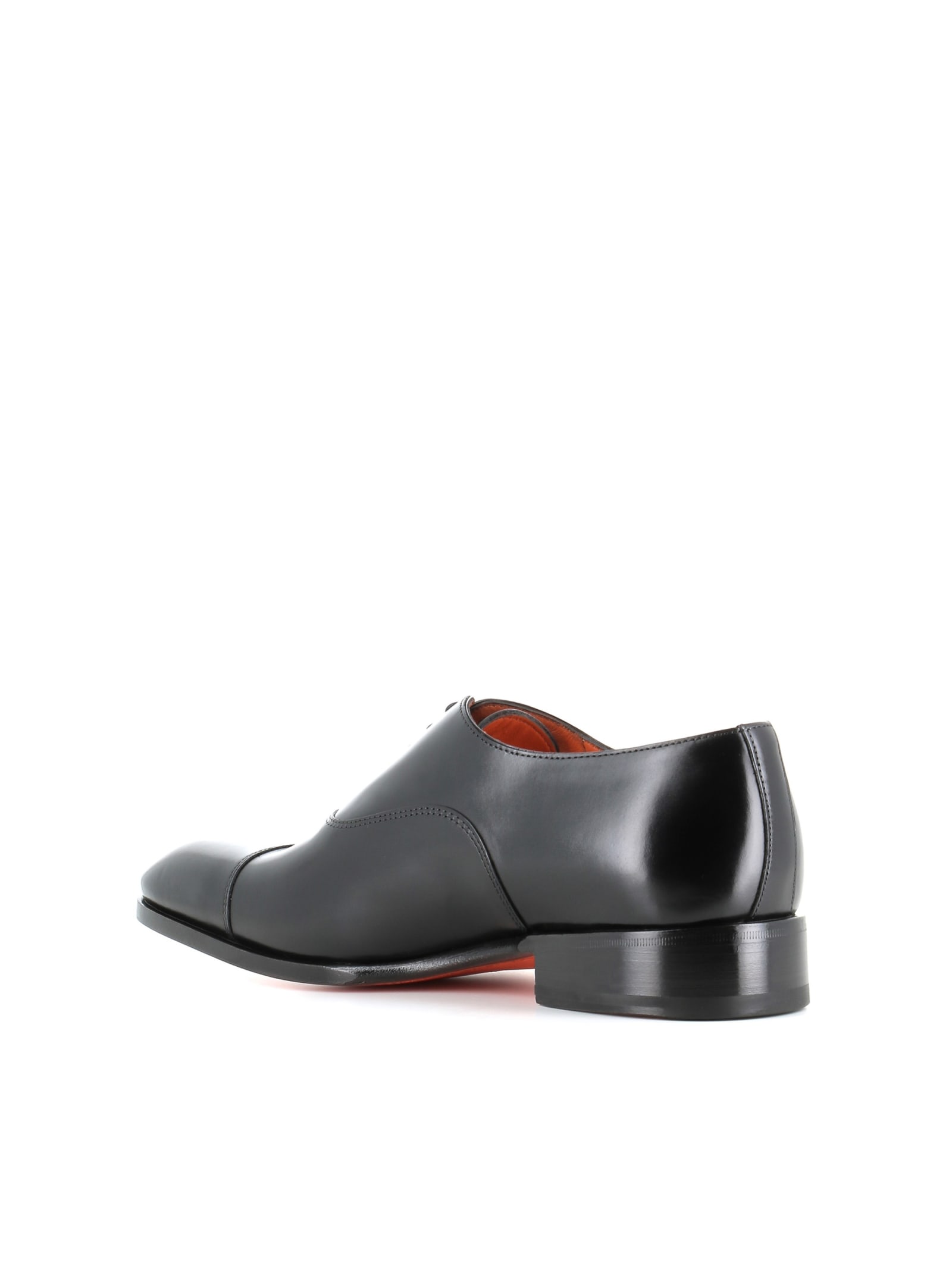 Shop Santoni Oxford Carter In Black