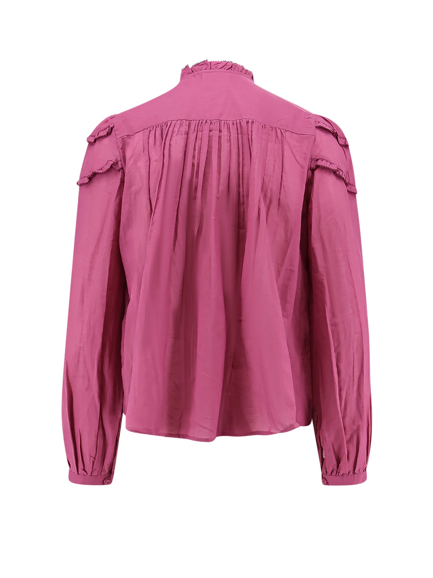 Isabel Marant Étoile Marant Etoile Women Christa Biologic Cotton And Viscose Shirt In Pink