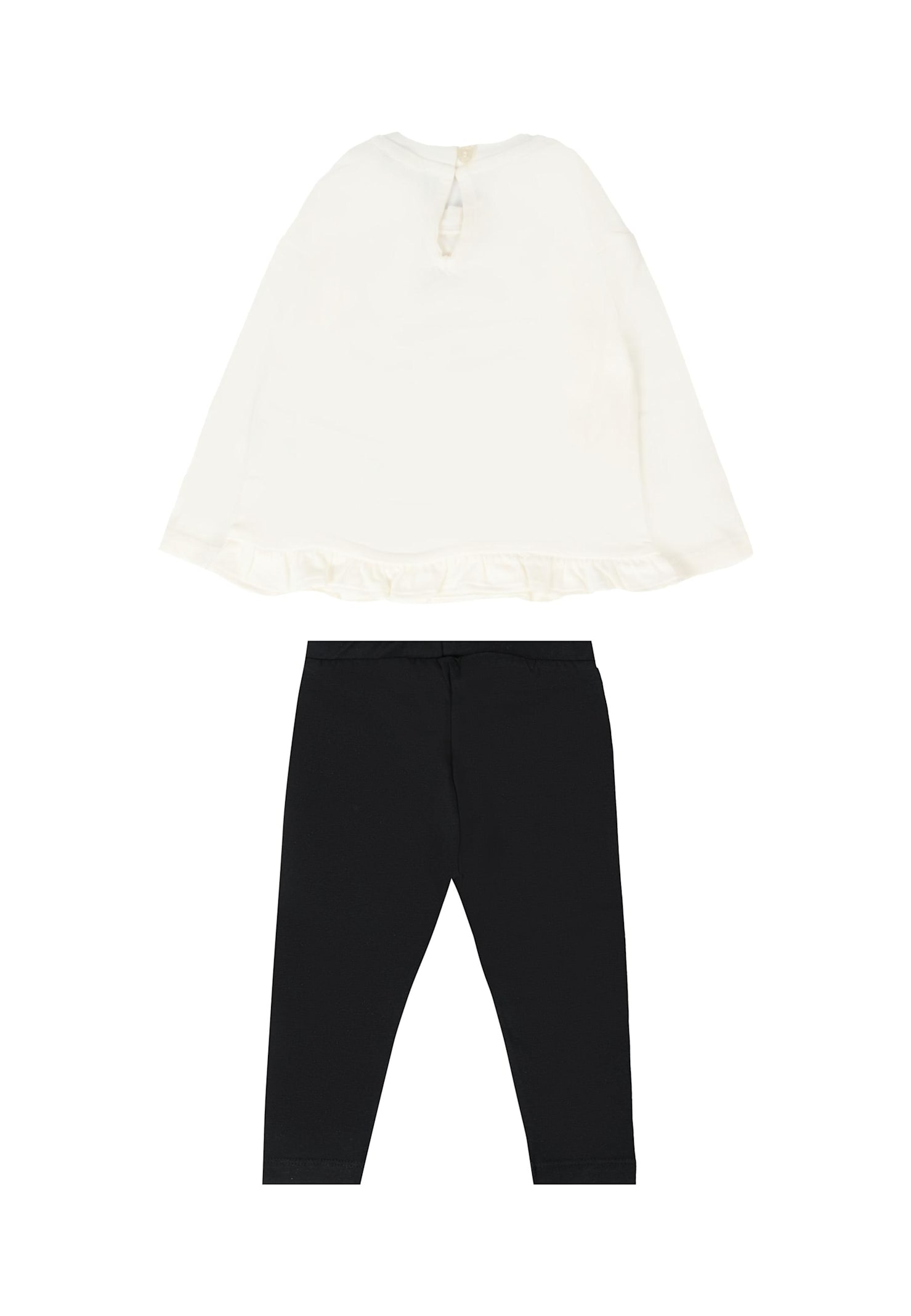 Moschino Multicolor Set For Baby Girl With Teddy Bear In Black