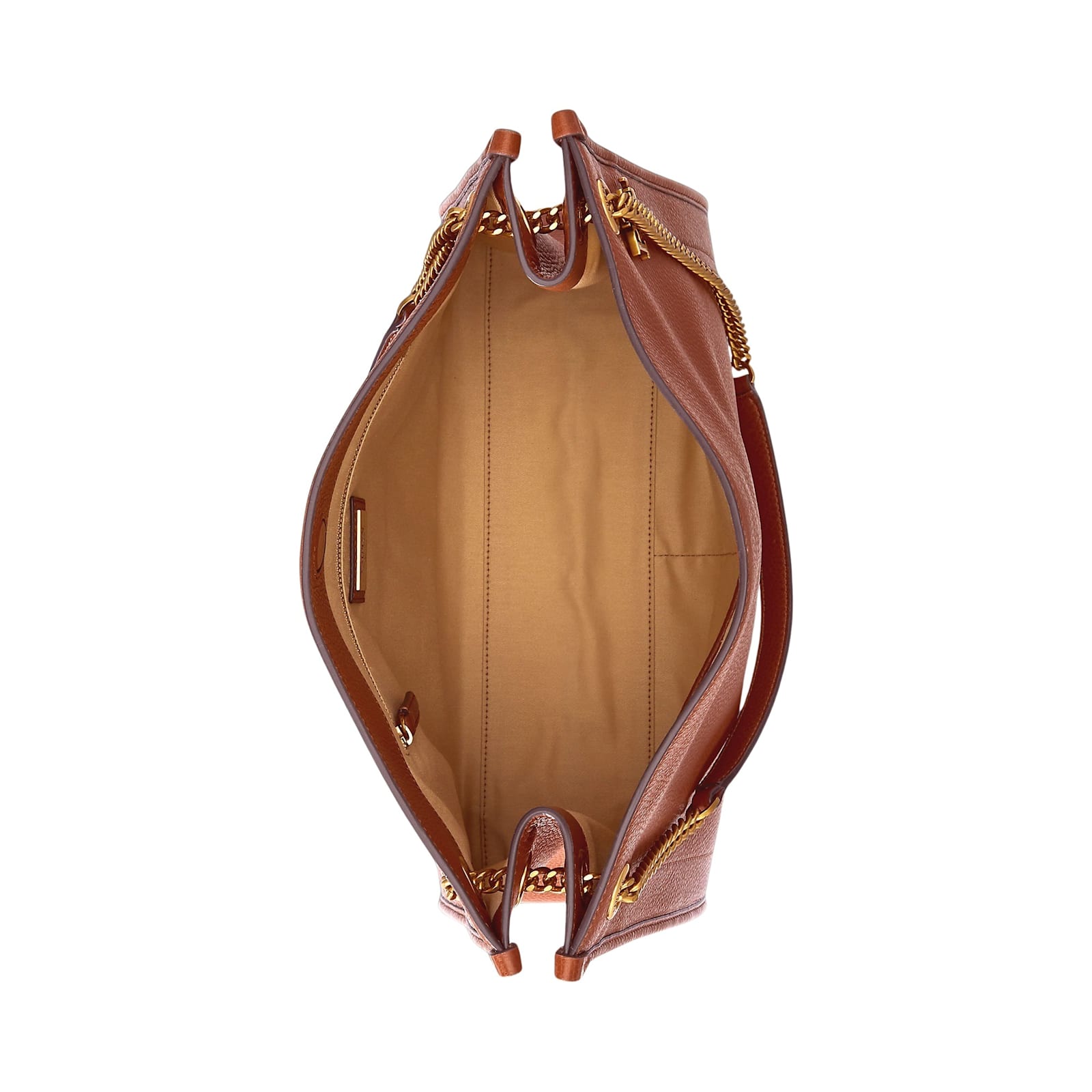 Ralph Lauren Pebbled Leather Large Bradley Tote Bag In Brown