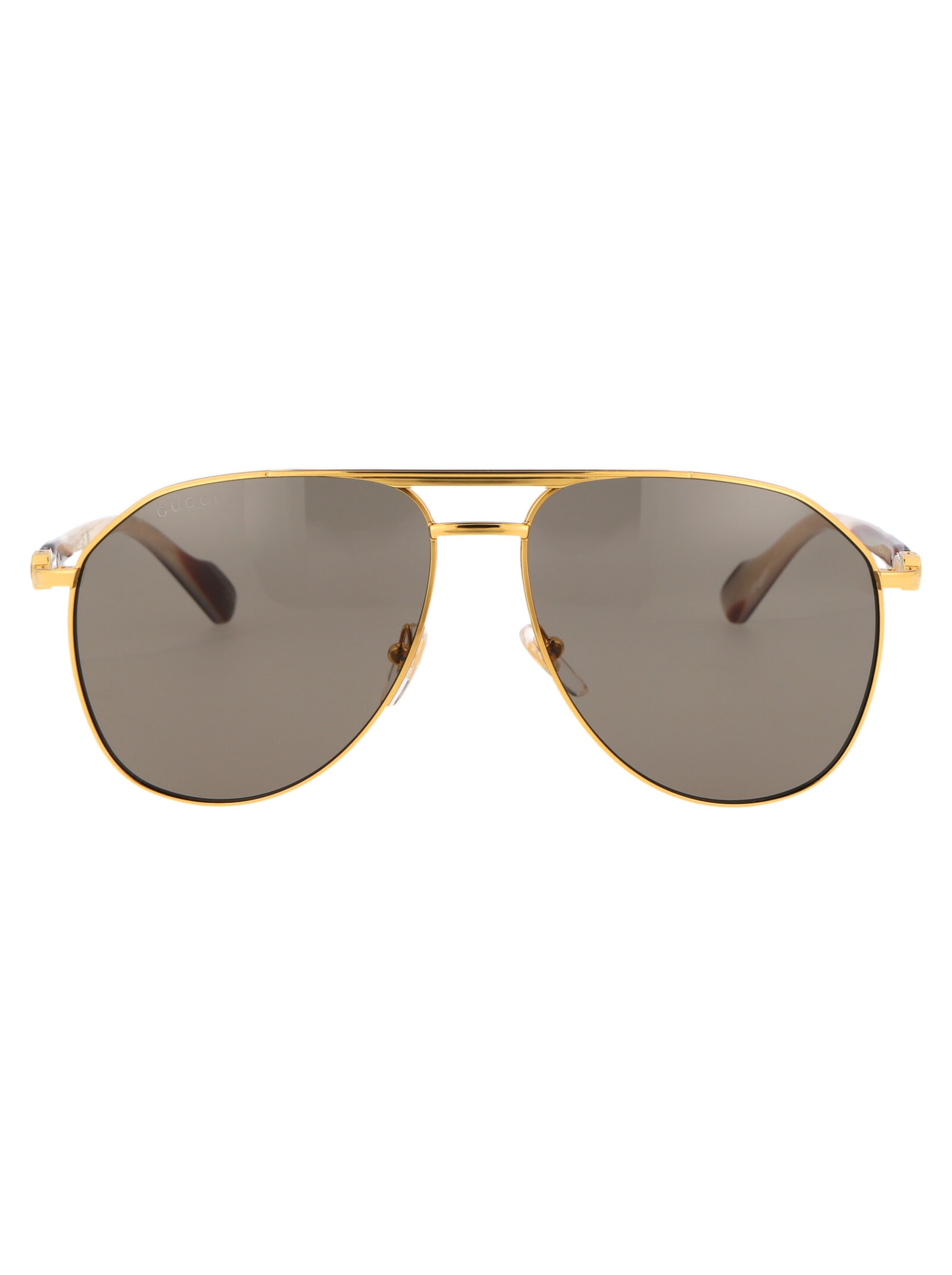 Shop Gucci Gg1220s Sunglasses In 002 Gold Gold Brown