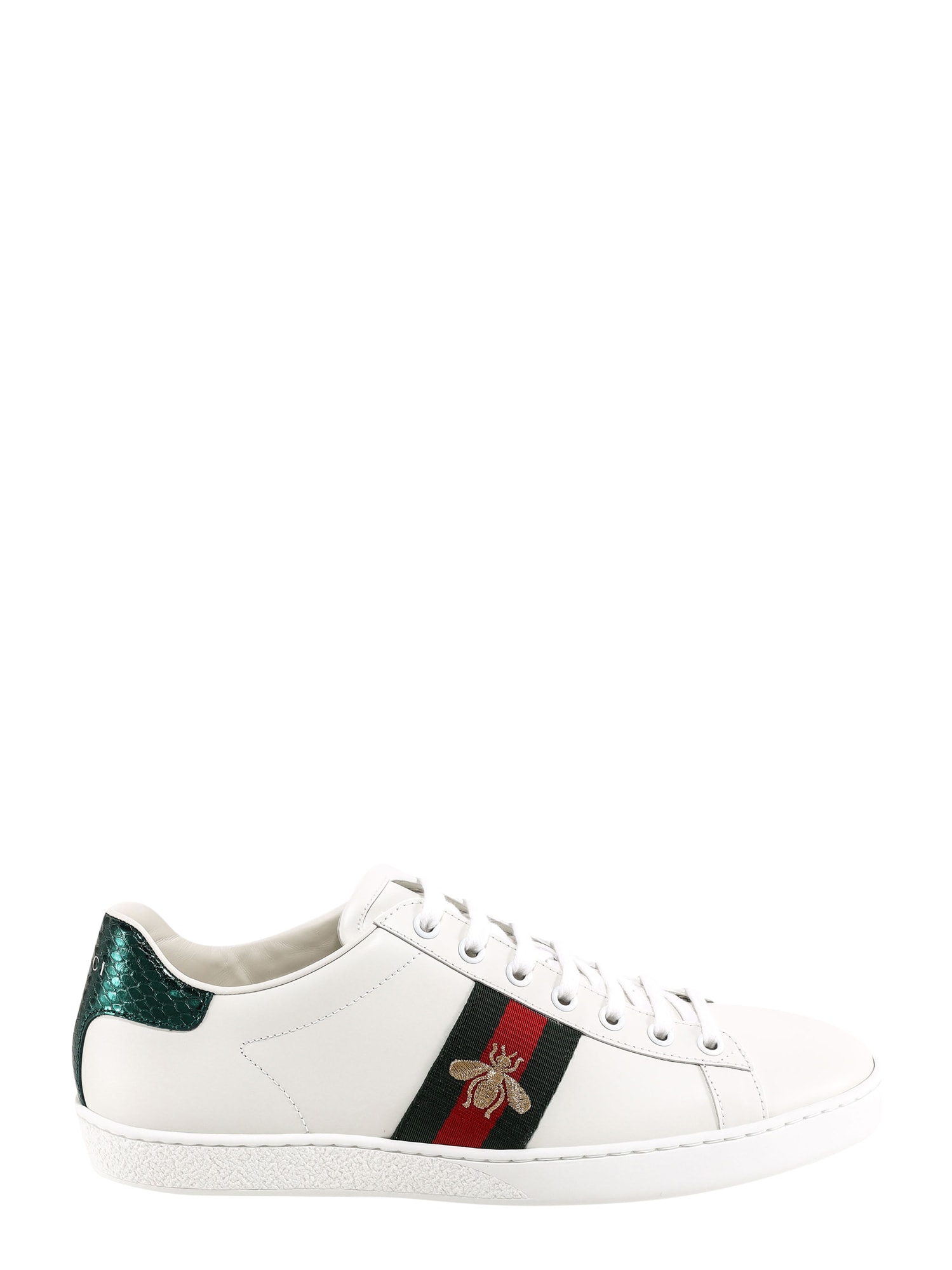 Shop Gucci Ace Sneakers In White