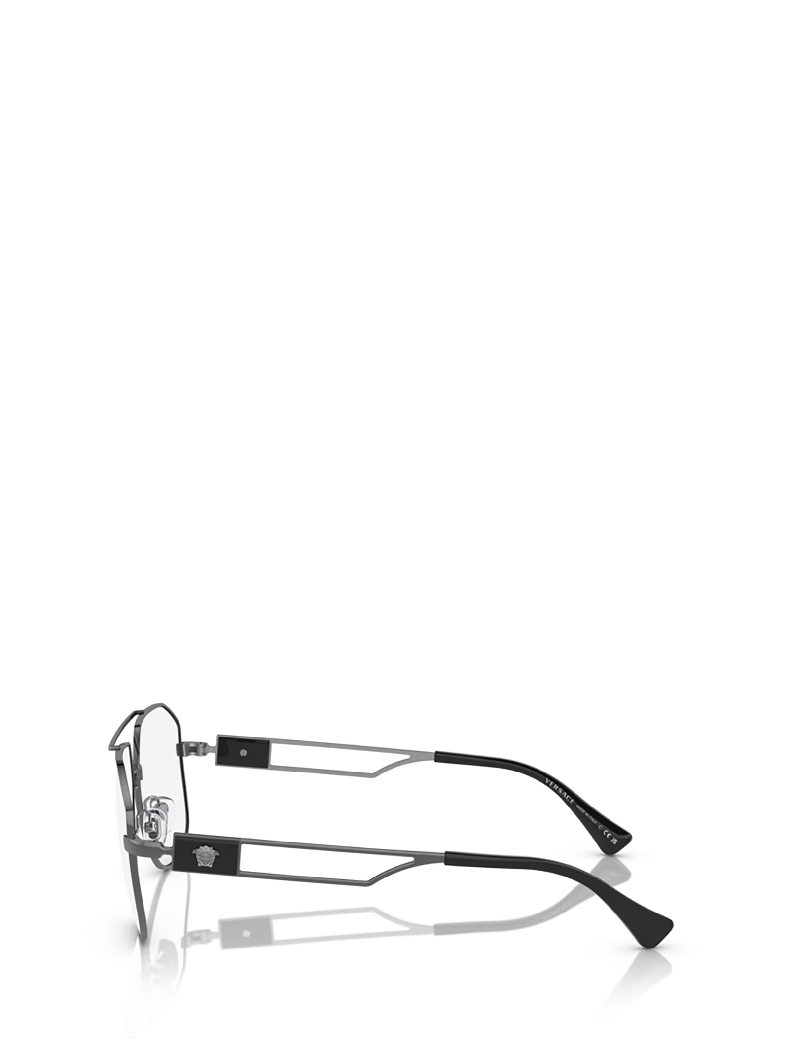 Shop Versace Ve1287 Gunmetal Glasses