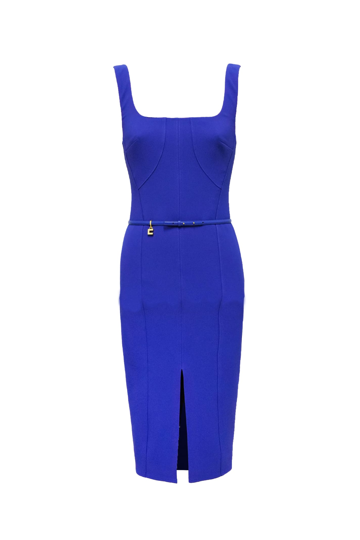 Shop Elisabetta Franchi Dress In Blu