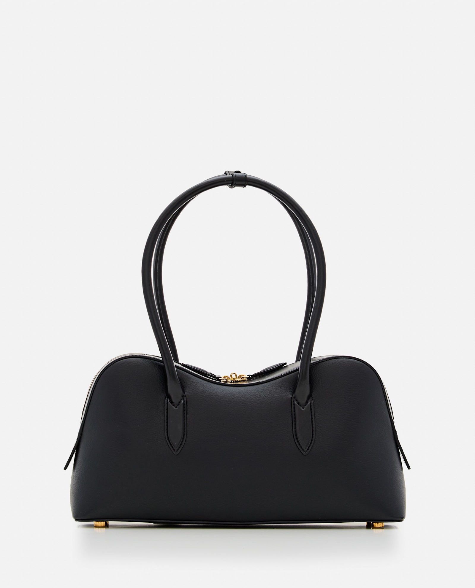 Stella Mccartney Stella Ryder Logo-embossed Embellished Textured Vegan Leather Tote In Black