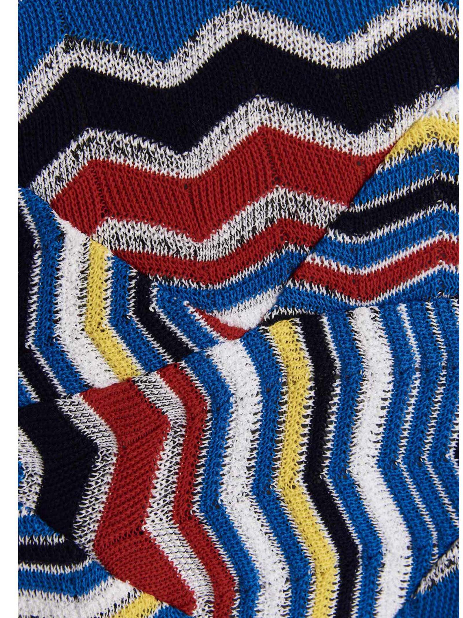 Shop Missoni Zigzag Cardigan In Multicolor