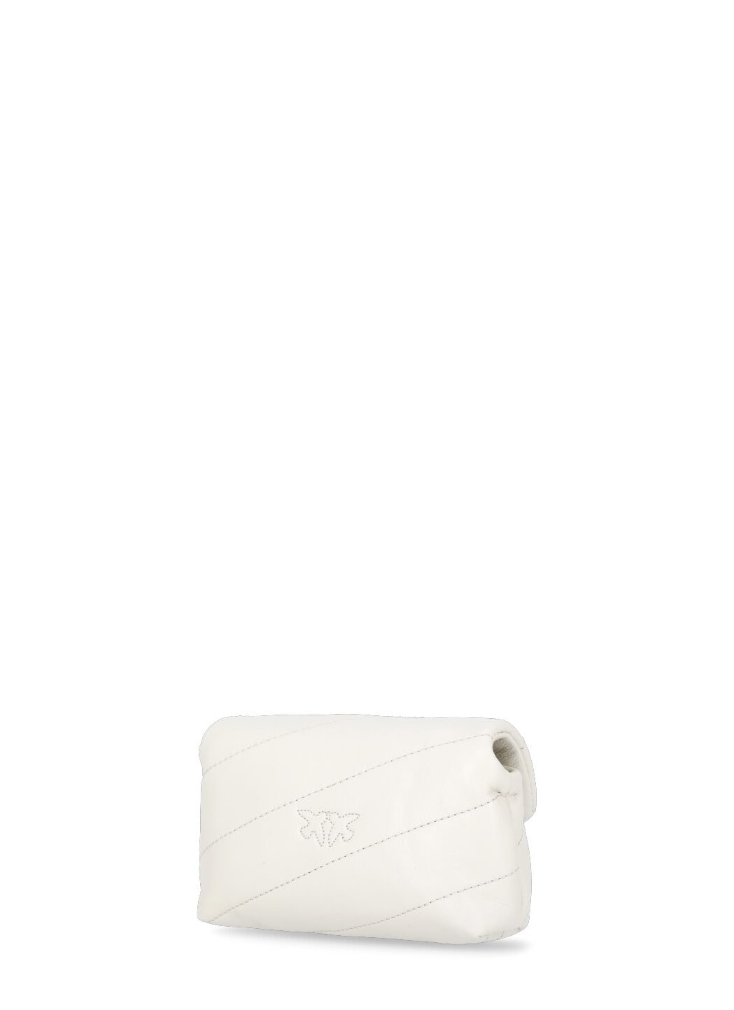 Shop Pinko Micro Love Puff Shoulder Bag In White