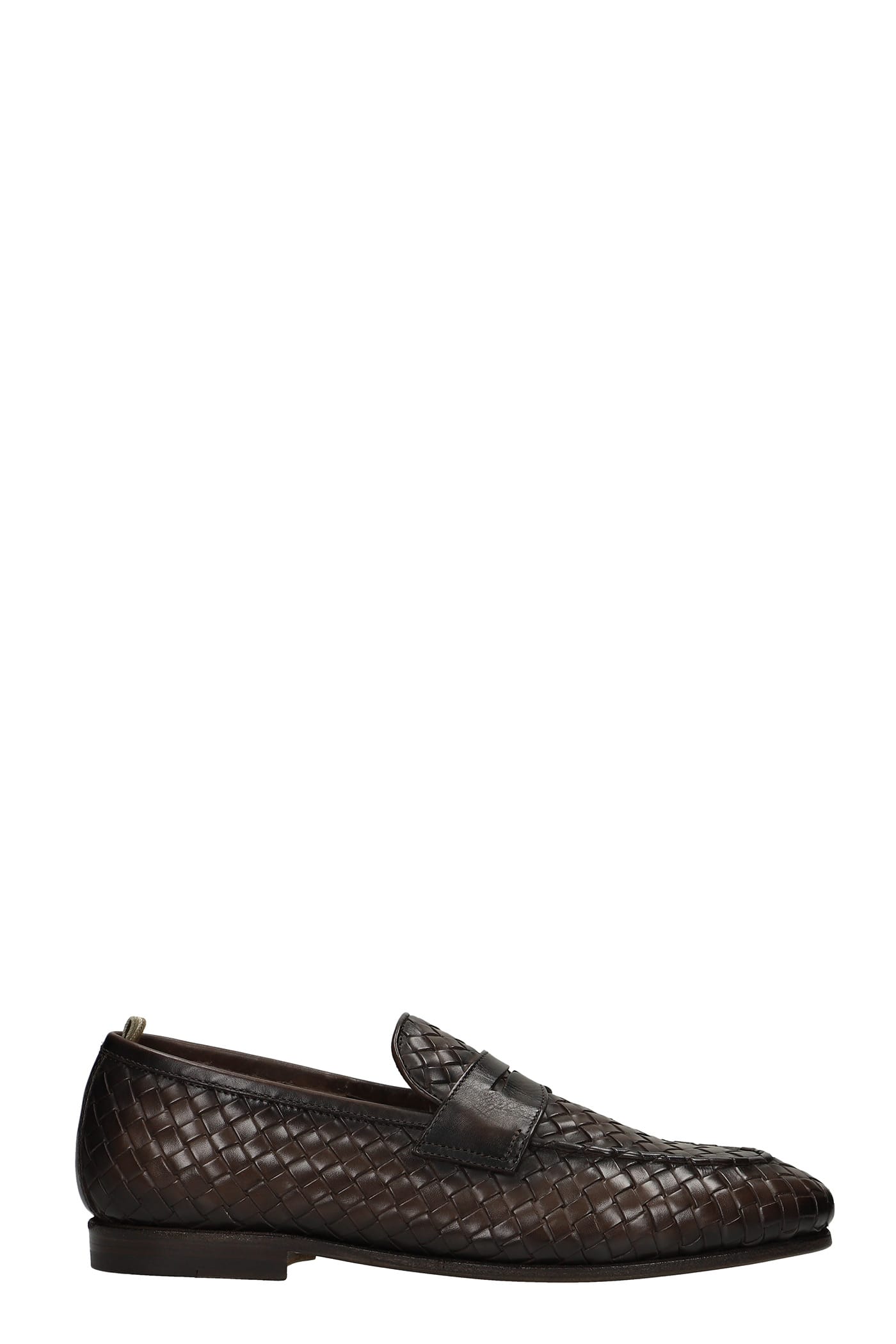 Officine Creative Loafers In Brown Leather