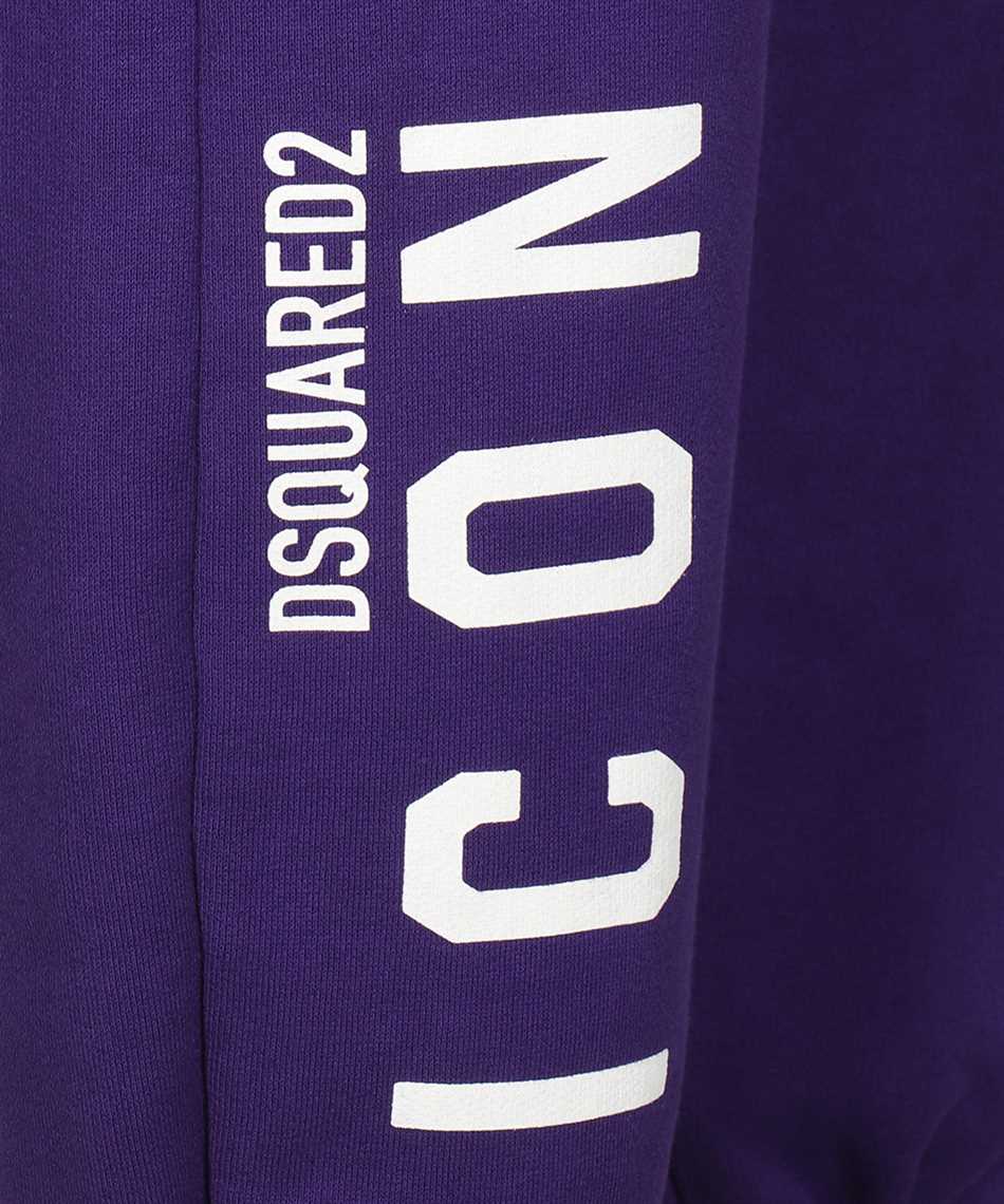 Shop Dsquared2 Logo Print Sweatpants In Purple