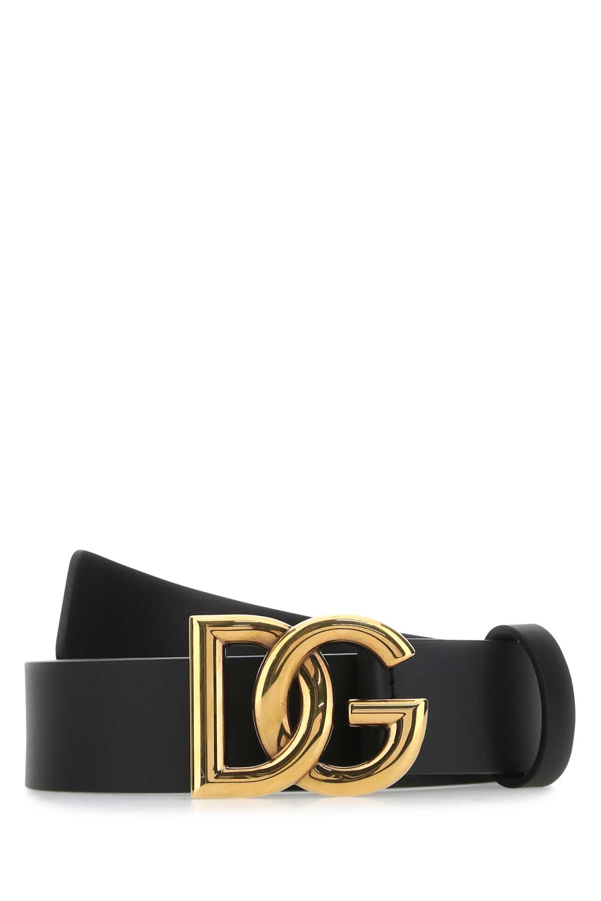 Shop Dolce & Gabbana Black Leather Belt In 8e831