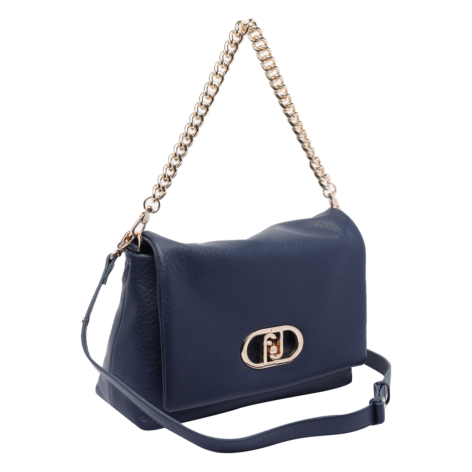 Liu •jo Crossbody Bag With Adjustable Strap And Textured Finish In Blue
