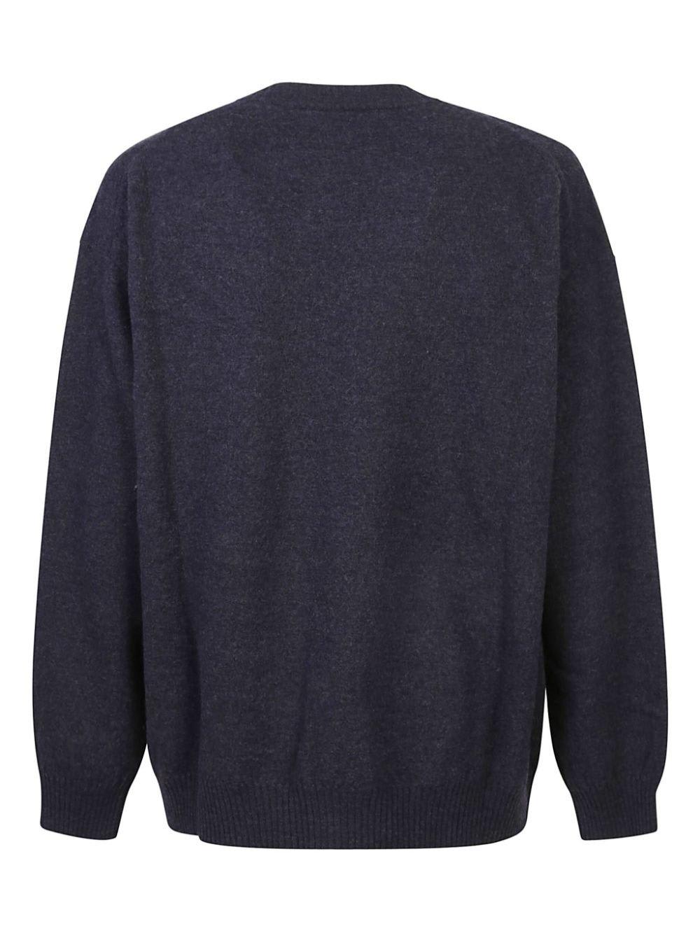 Shop Roberto Collina Crewneck Knit Sweaters In Blue