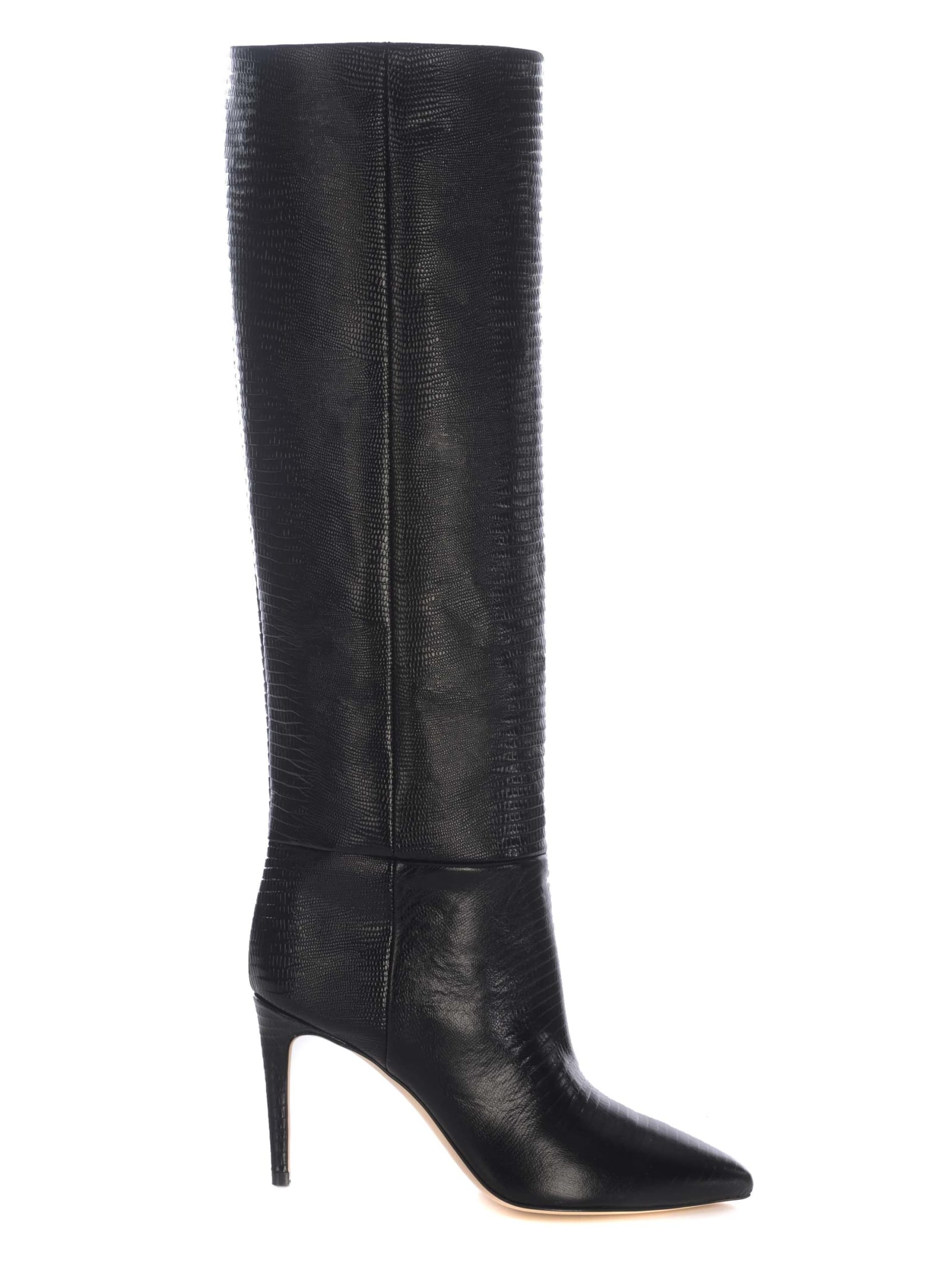 Shop Paris Texas Boots  Stiletto85 In Leather In Black