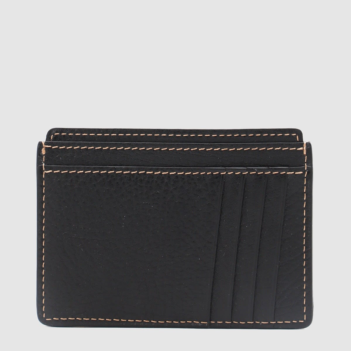 Shop Brunello Cucinelli Black Leather Cardholder