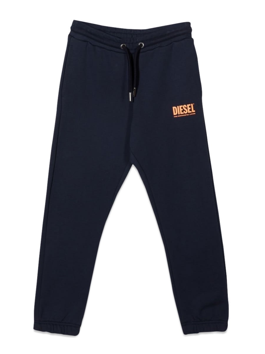 Shop Diesel Jogger With Logo In Blue
