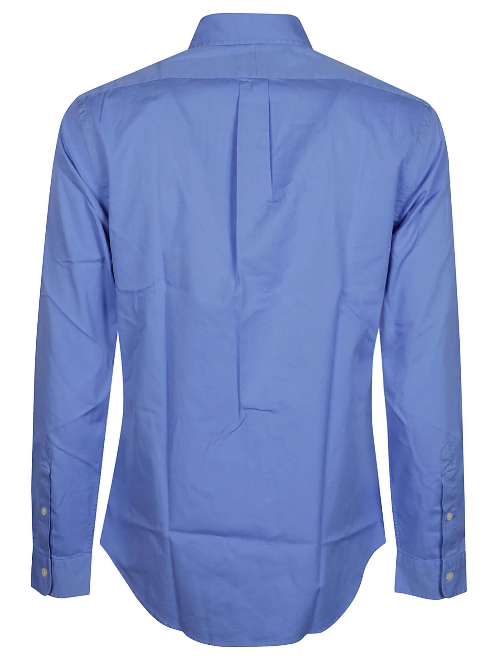 Shop Polo Ralph Lauren Long Sleeve Sport Shirt In Harbor Island Blue