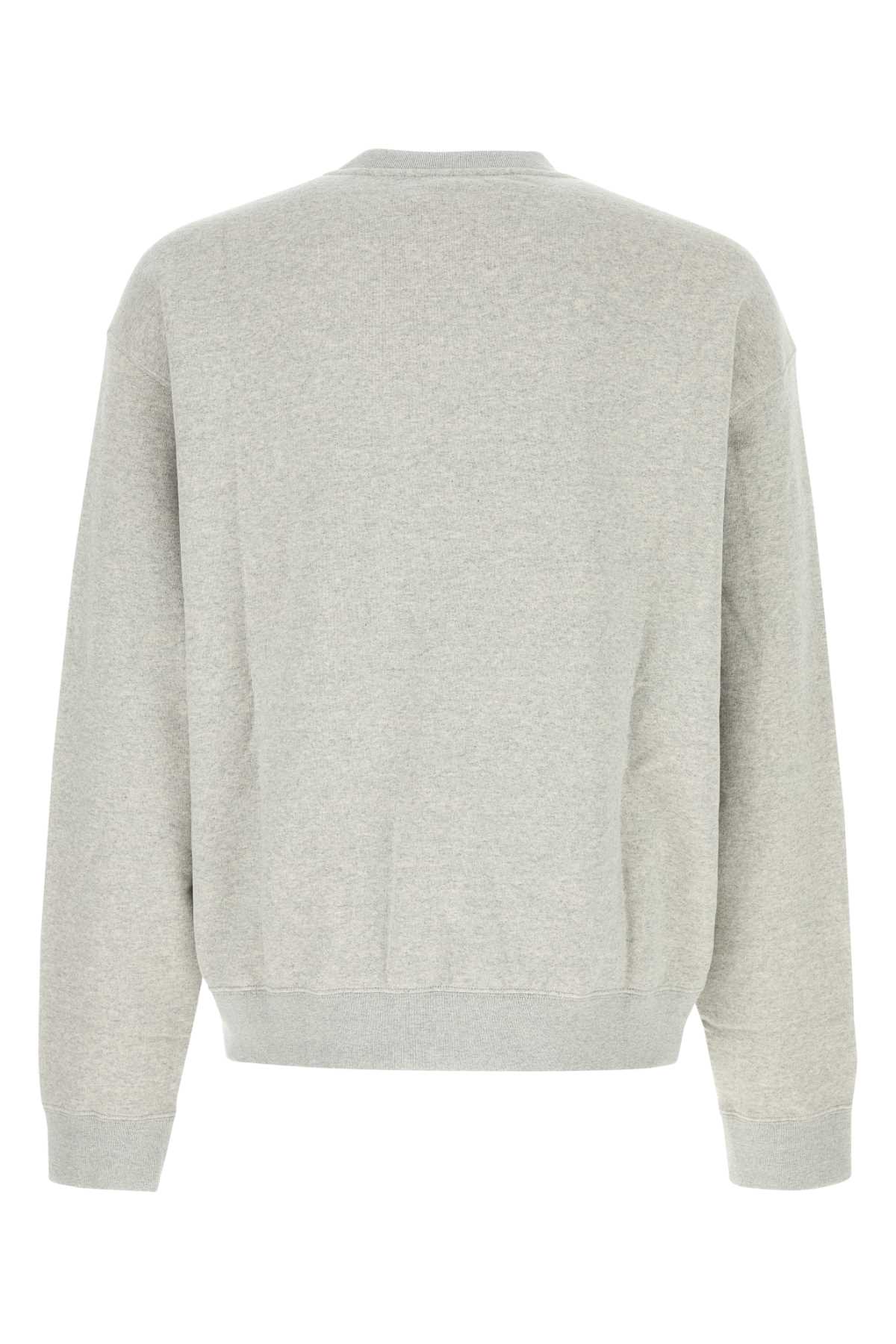 Jil Sander Grey Crewneck Logo Sweatshirt In Neutral