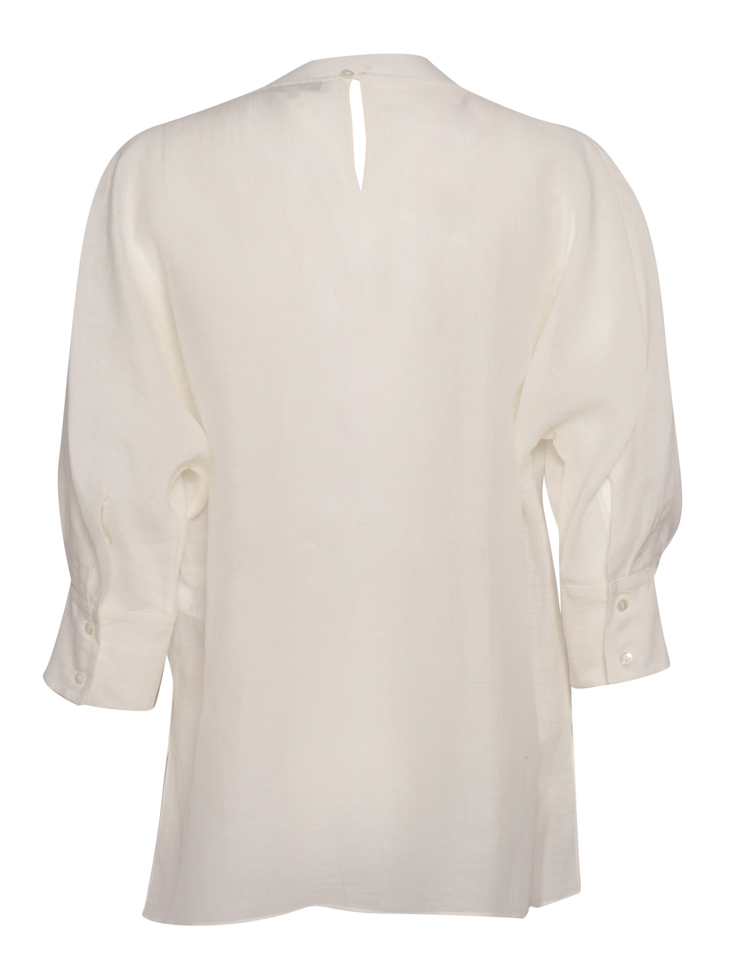 Antonelli Embroidered Pattern Blouse In Neutral