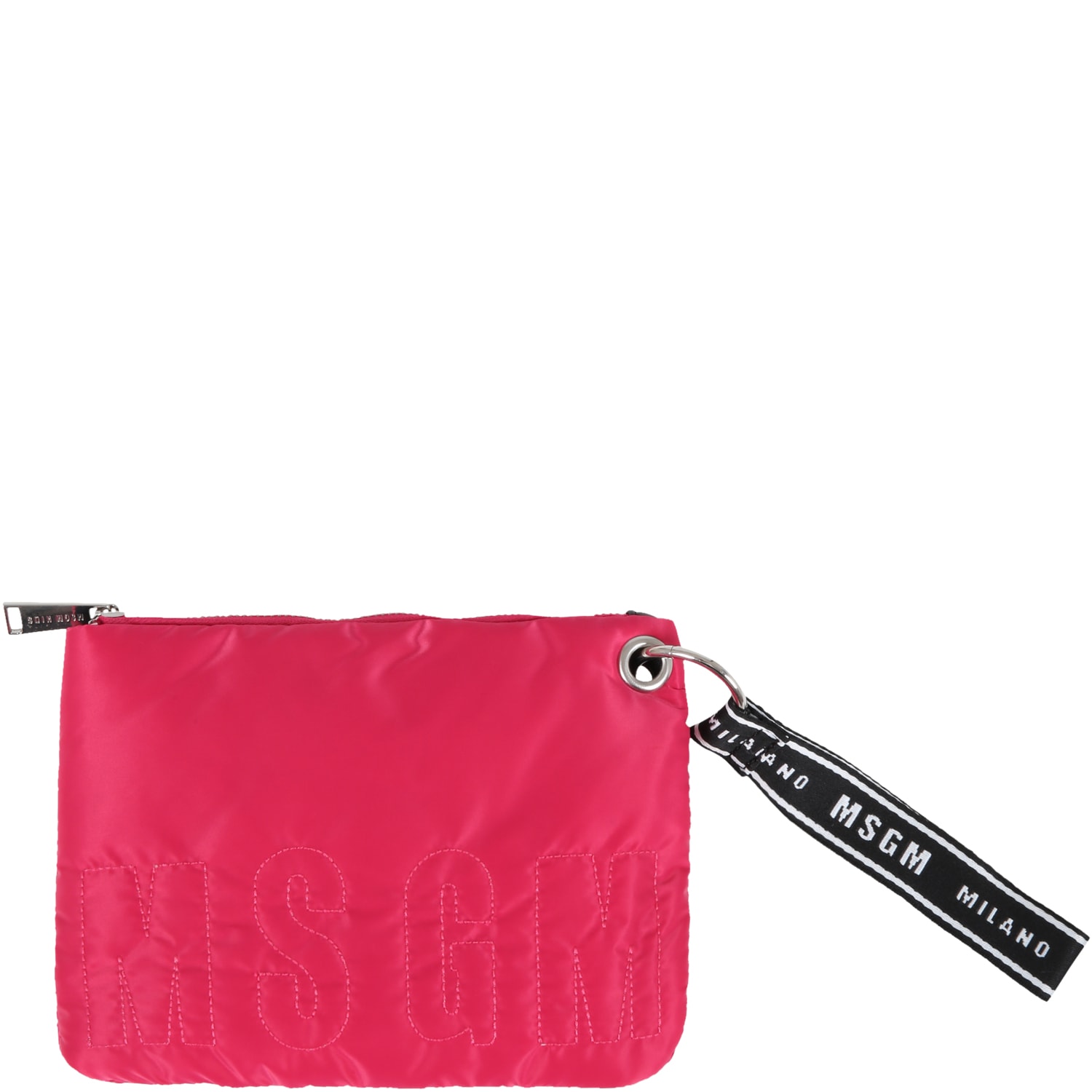 MSGM Fuchsia Clutch Bag For Girl