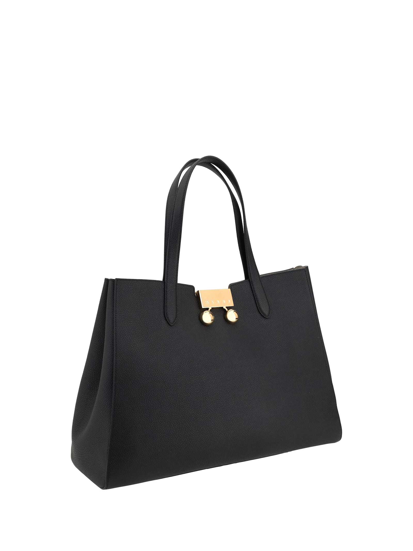 Shop Marni Tote Medium Bag In Black