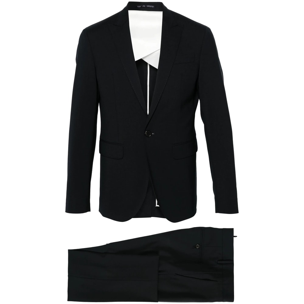 Dsquared2 Single-breasted Two-piece Suit In Black