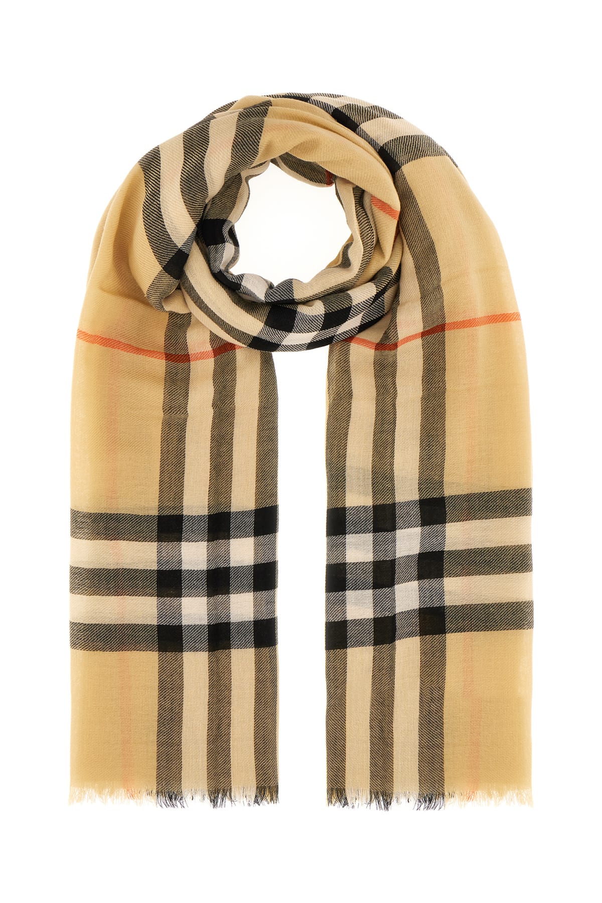 Embroidered Wool Scarf