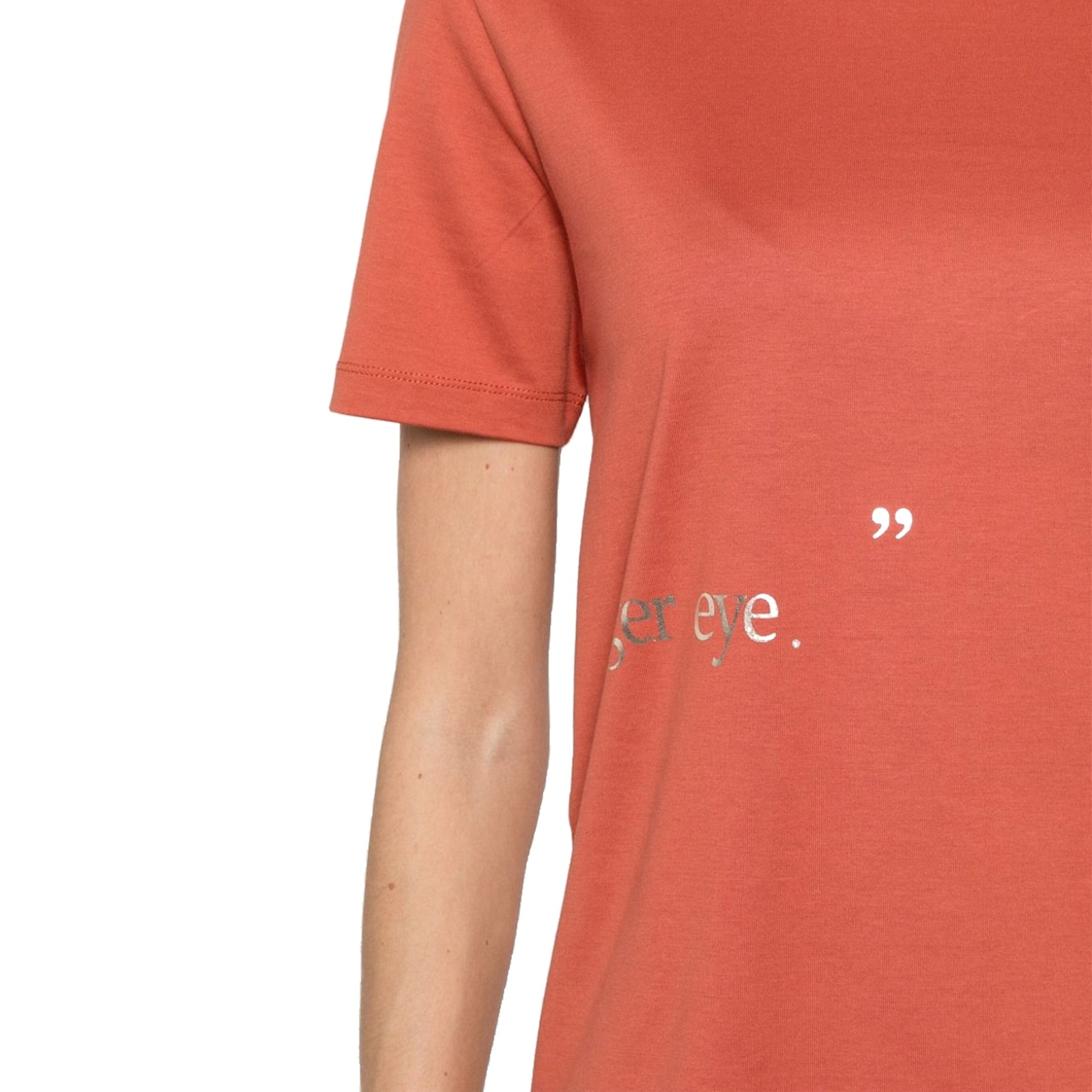 Shop 's Max Mara S Orlanda Cotton T-shirt In Orange
