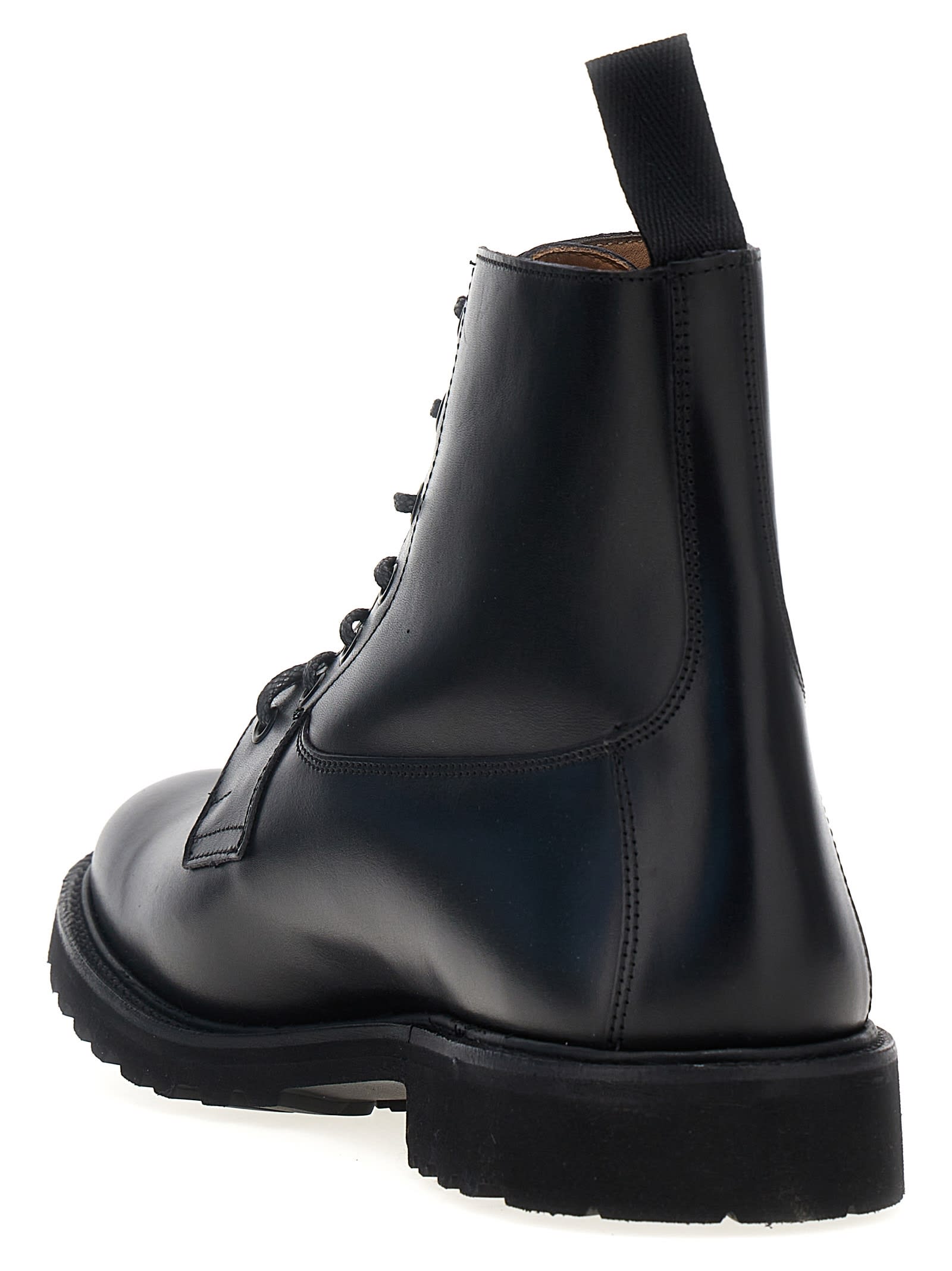 Shop Tricker's Burford Ankle Boots In Black