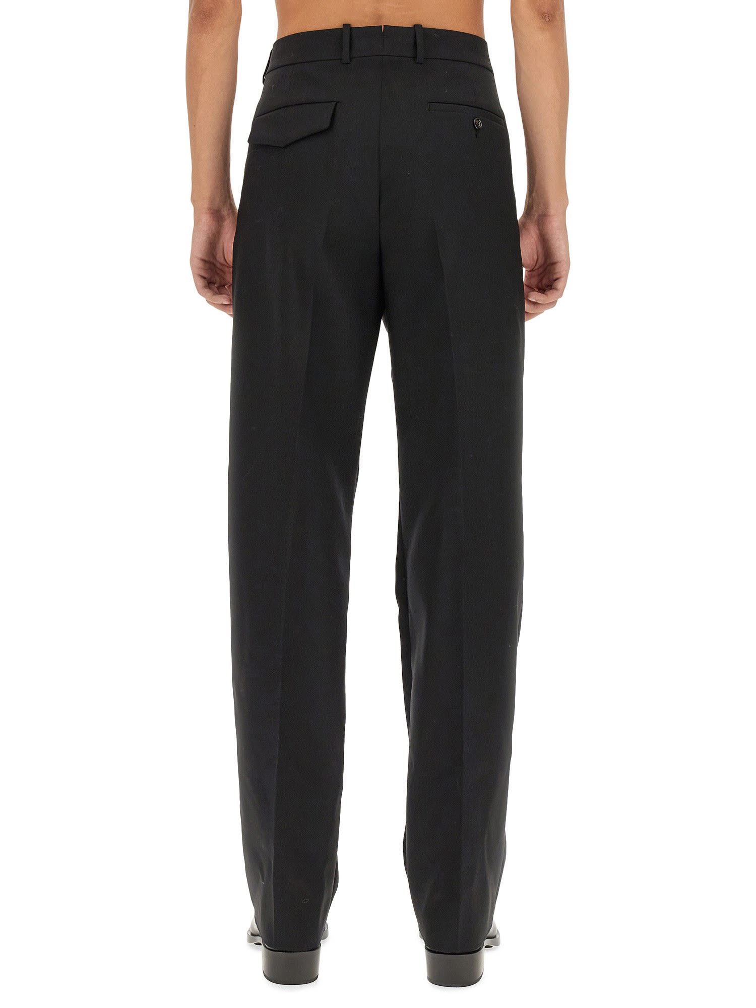 Alexander Mcqueen Alexander Mc Queen Organic Cotton Trousers In Nero
