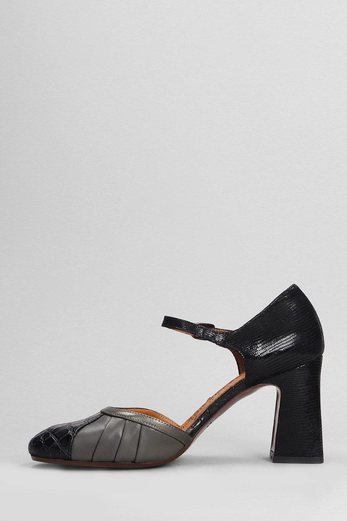 Shop Chie Mihara Mindel Pumps In Black Leather