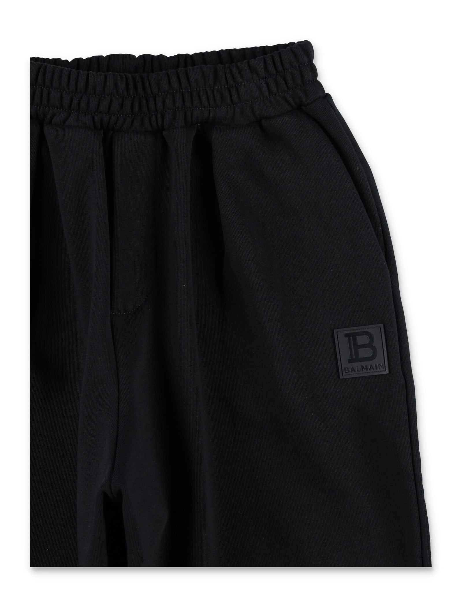 Shop Balmain Jogging Sweatpants In Black