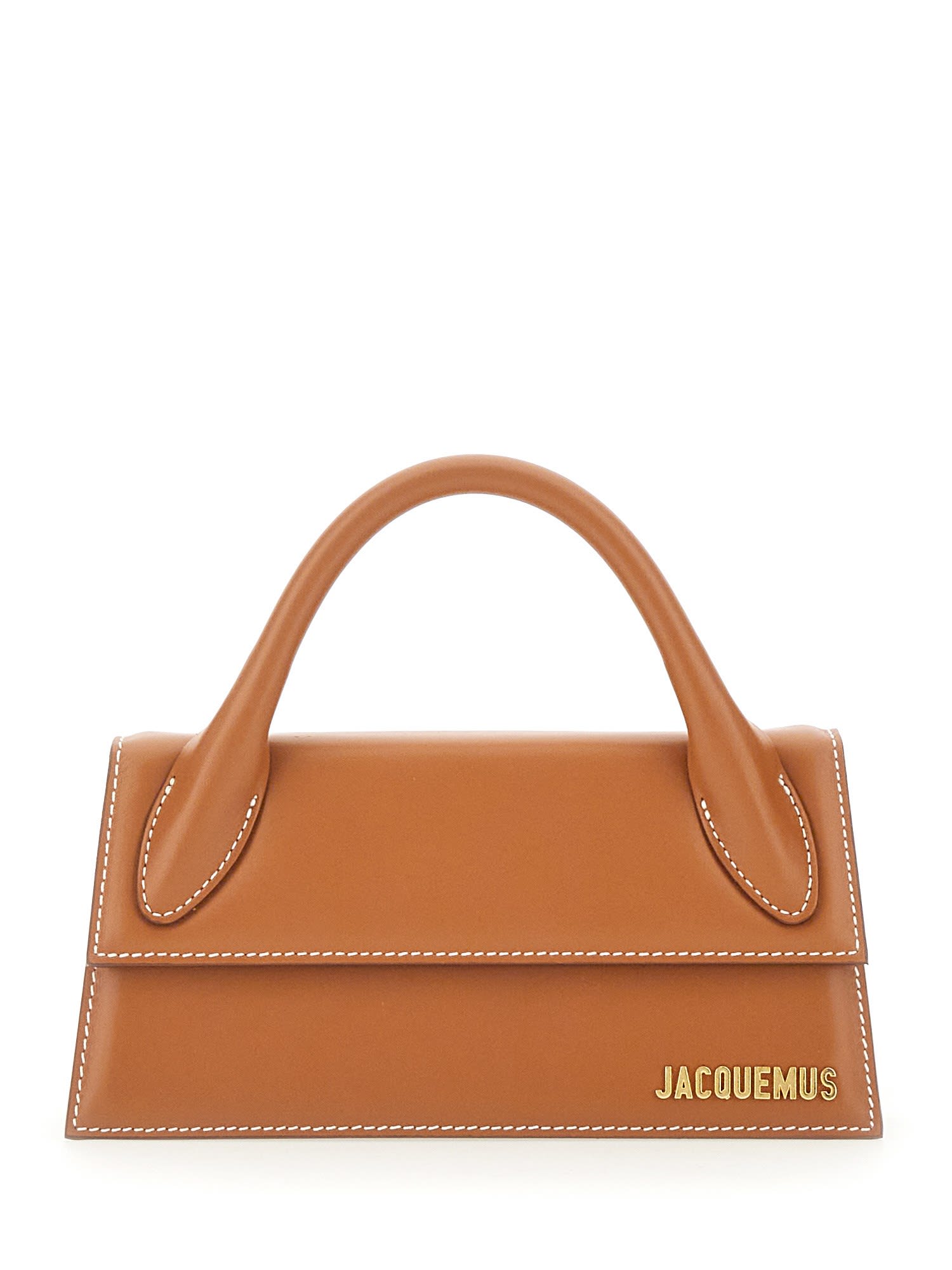 Shop Jacquemus La Chiquito Long Bag In Buff